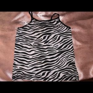 Zebra print cami